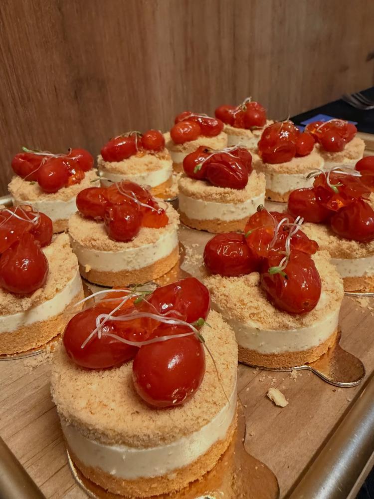 Mini cheesecakes de frutas vermelhas